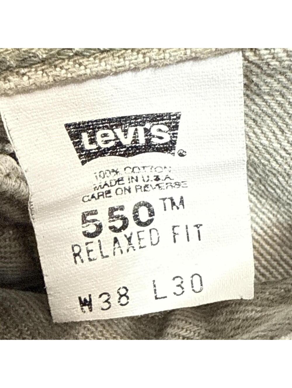 Vintage 1999 Levi’s 550 Relaxed Fit Jeans Made In USA 38 X 30 Red Tab Very Good - Picture 8 of 15